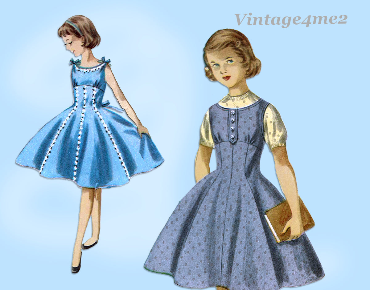 Simplicity 3906: 1950s Cute Little Girls Bra & Shorts Sz8 Vintage Sewing  Pattern