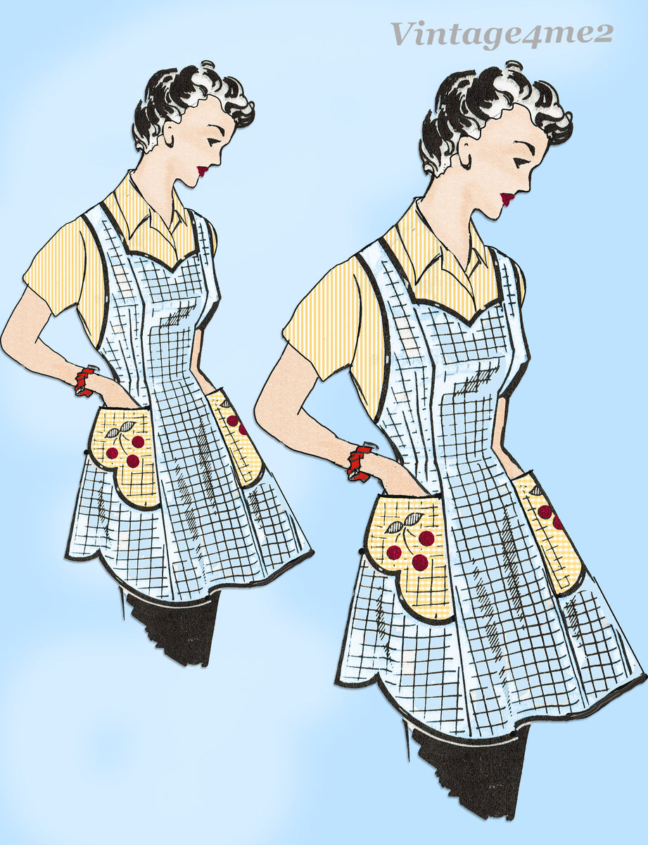 Mail Order 8234: 1950s Misses Apron Size 40 B Vintage Sewing