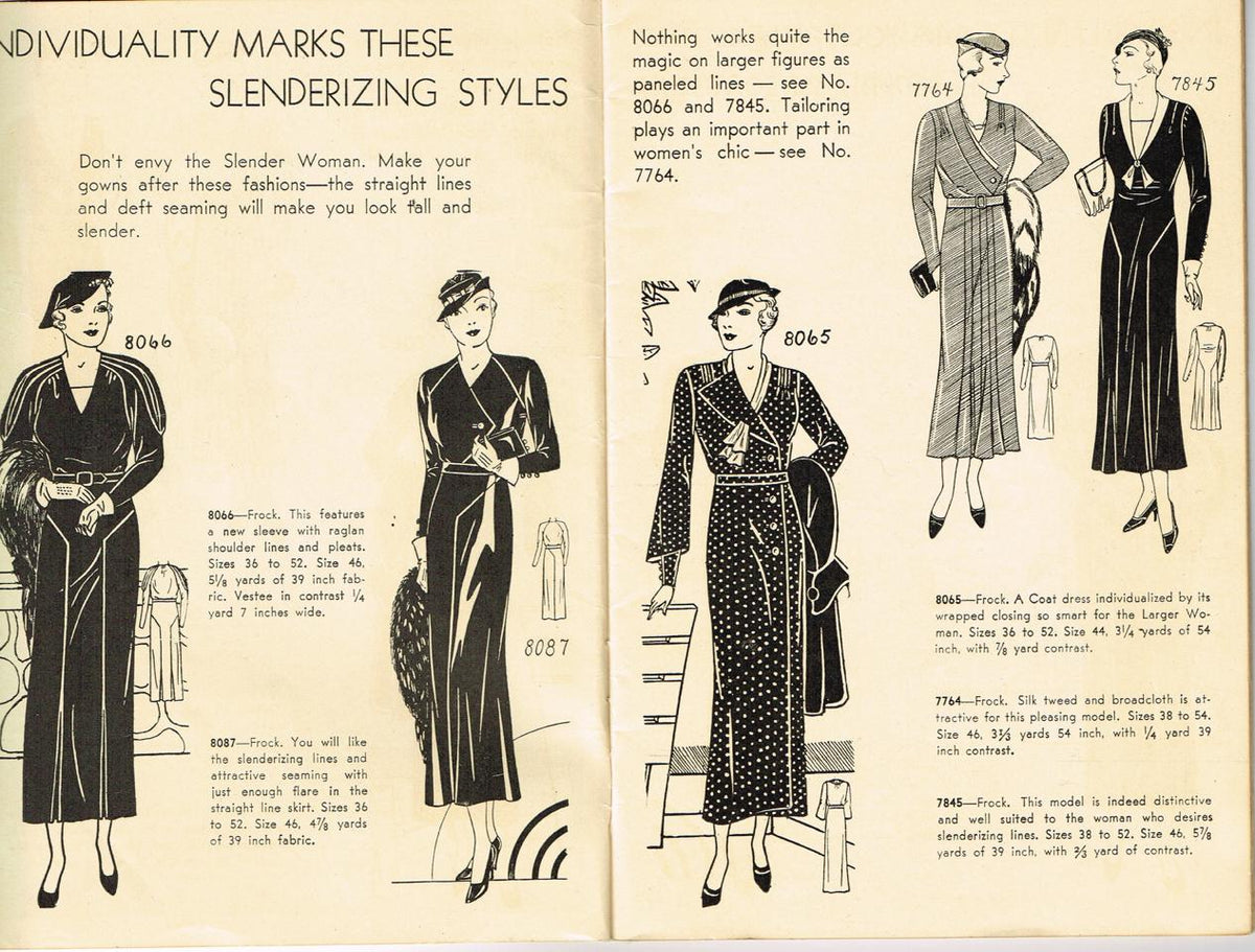 1930s Gazette & Daily Beauty Mail Order Sewing Pattern Catalog