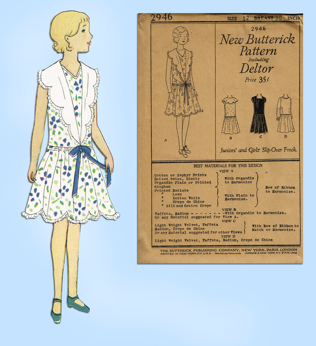 Butterick: 1960s Sweet Uncut Girls Dress Sz 14 Vintage Sewing Pattern –  Vintage4me2