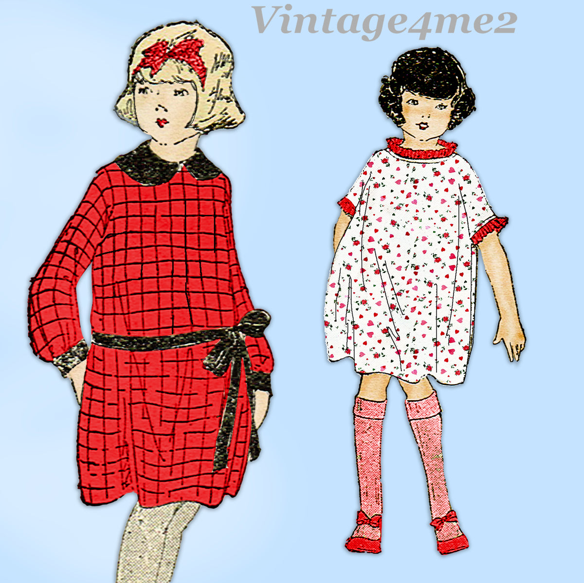 Standard 2369: 1920s Sweet Toddler Girls Dress Size 4 Vintage Sewing high quality Pattern