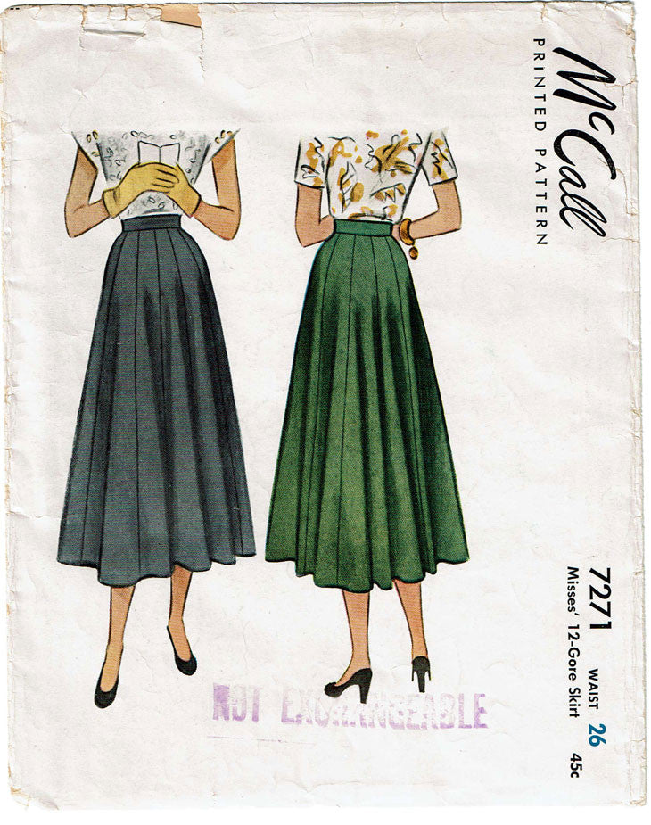 Vintage Sewing Pattern 1940s Gored Slip Depew #2045 Multisize