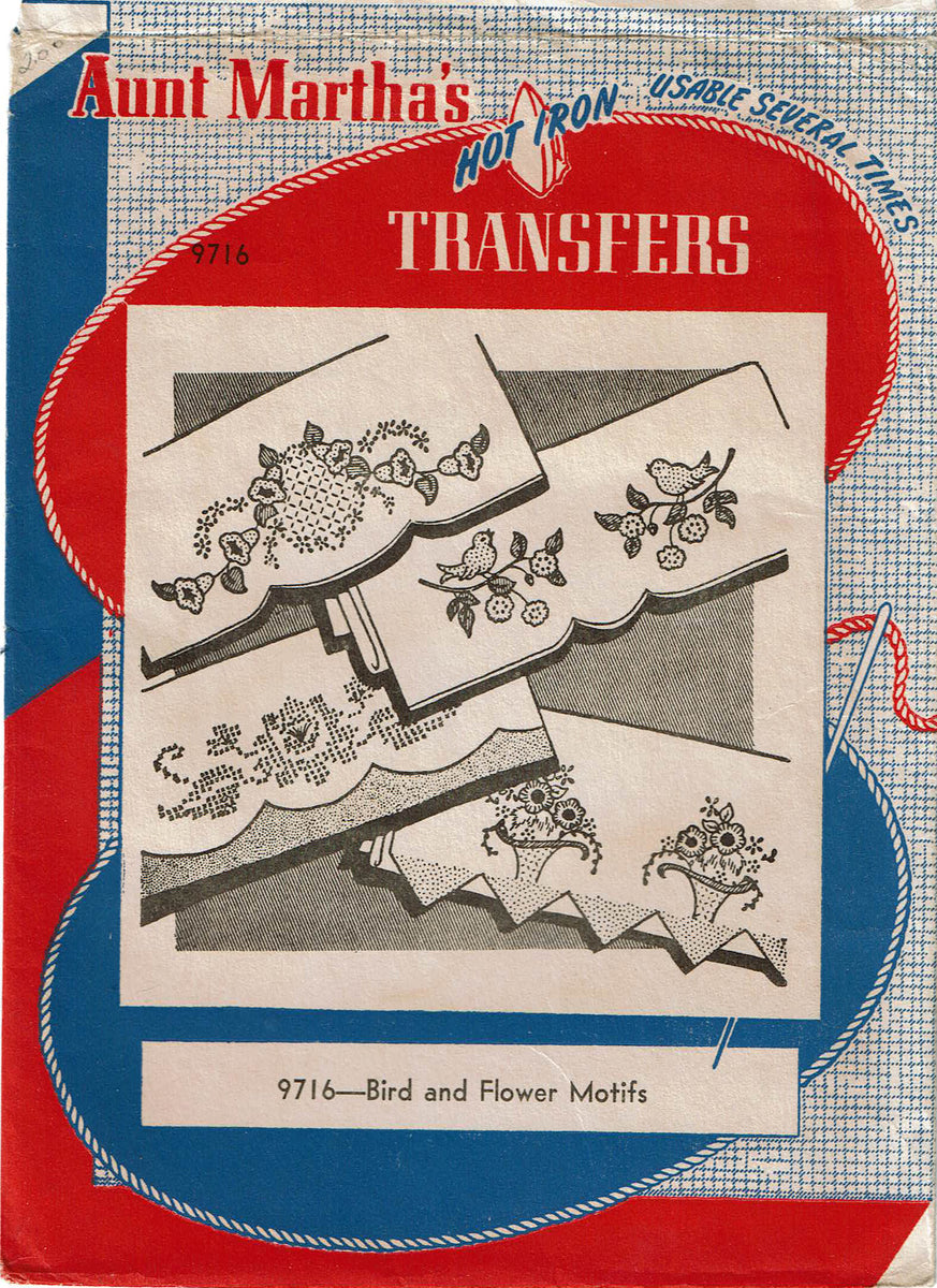 Aunt Martha's 9637, Birds for Varied Uses, Bird Motif Patterns