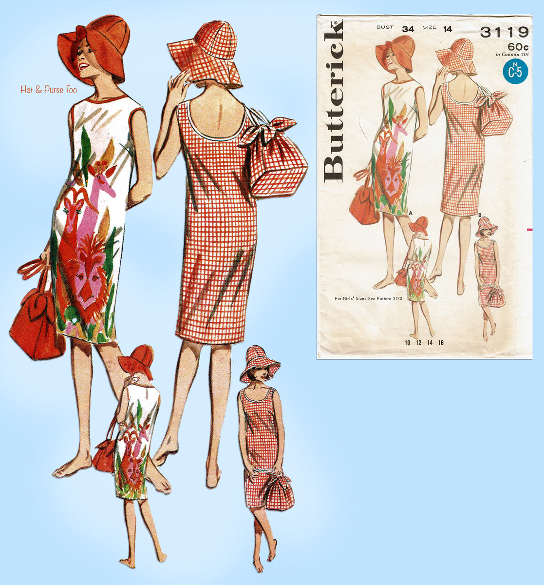 Butterick 7982 Vintage Dress Pattern Size 14 Bust 34