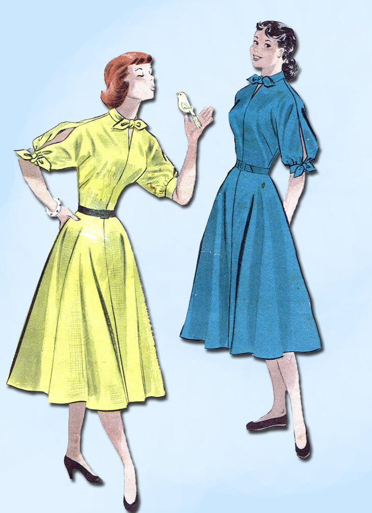 VINTAGE 1950'S HALTER DRESS PATTERN - SIZE 16 - Butterick 6993