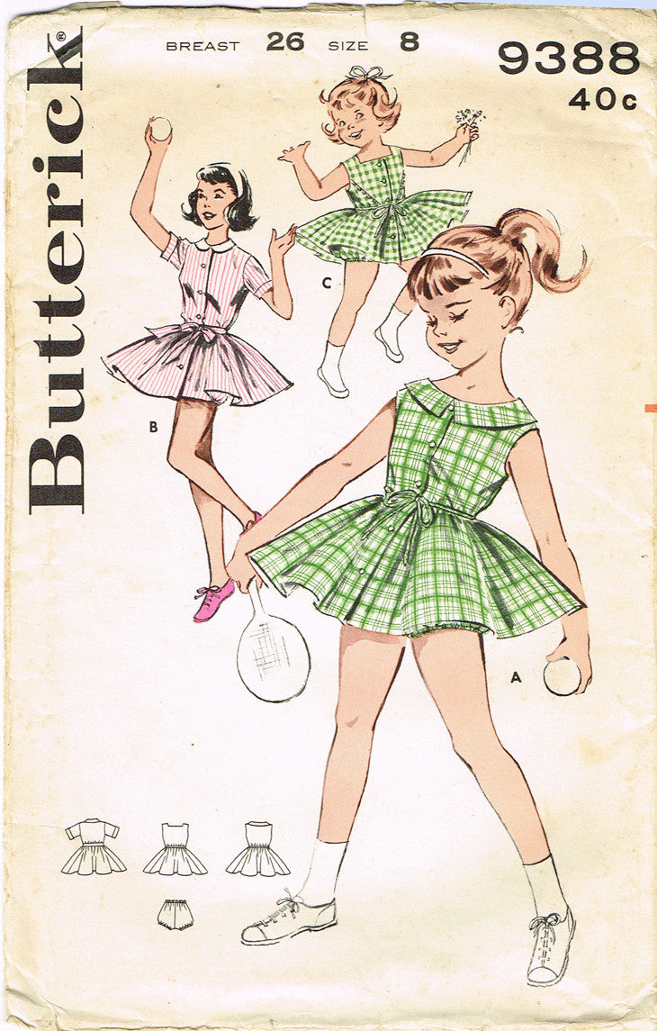 Butterick 3168 1960s Girls Dance Costume Pattern Ballerina Tap