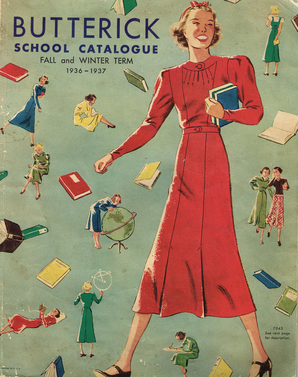 Digital Download 1930s Butterick School Collegiate Catalog 1936 Pattern  Book Catalog