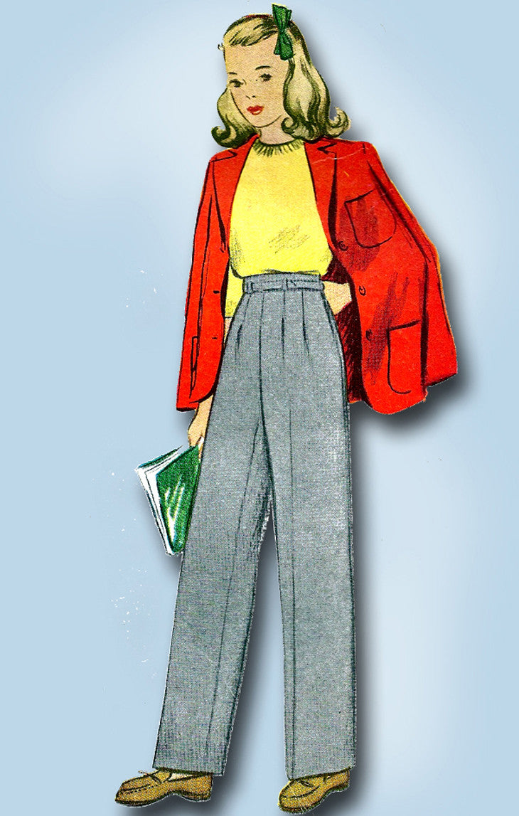 Sewing 1940s trousers from a vintage pattern + ADDING POCKETS! - Miss Matti
