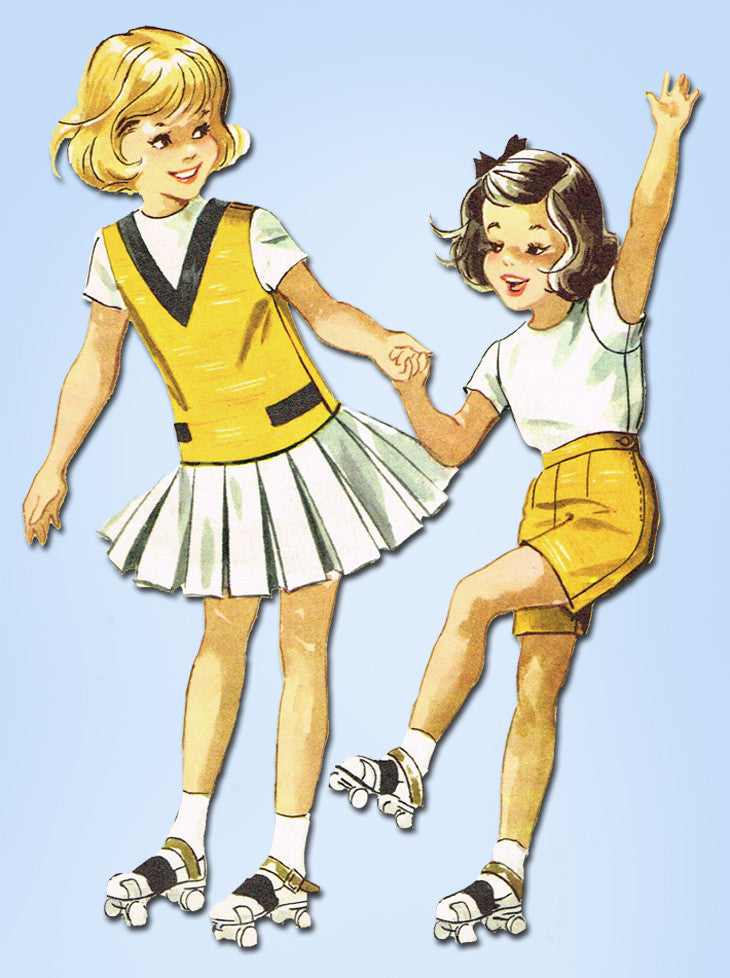 Childrens and Girls Cheerleader Costumes Mccalls 8382 Vintage 