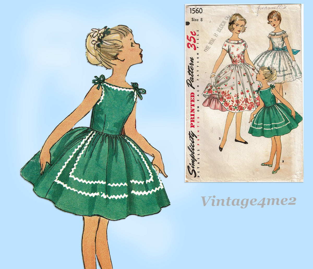 Why do so many vintage sewing patterns have a seam down the middle