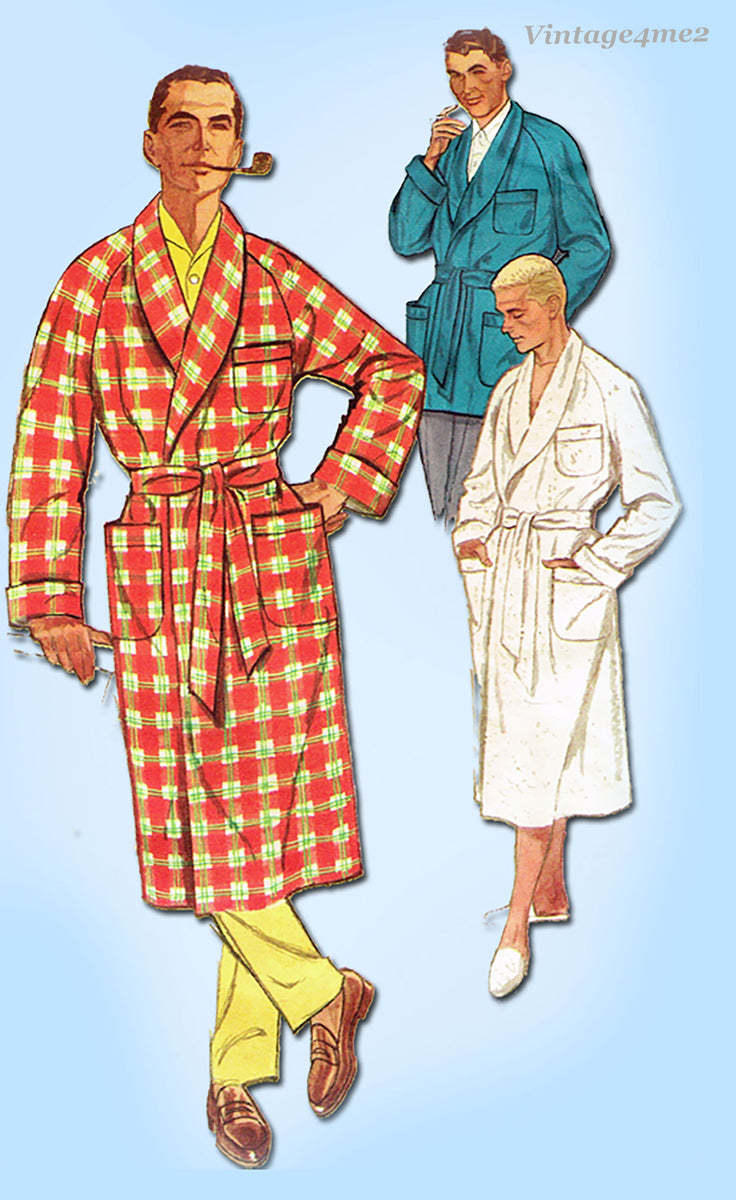 Men women and teen bathrobe sewing pattern
