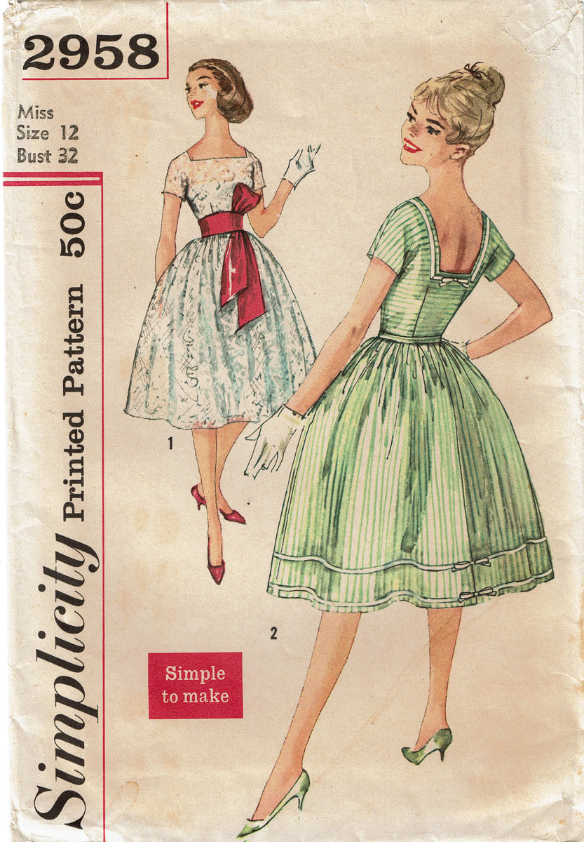 1950s Original Vintage Butterick Pattern 8318 Uncut Misses Suit 32 B –  Vintage4me2