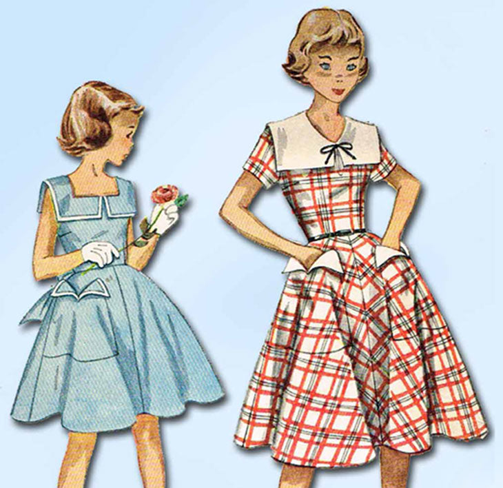 1950s fashion dress patterns