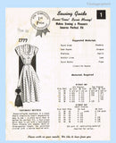 Mail Order 1777: 1950s Rockabilly Dress Sz 34 B Vintage Sewing Pattern Complete