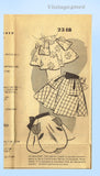 1950s Vintage Fashion Service Sewing Pattern 2348 Misses Cocktail Apron Fits All