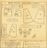 1950s Vintage Fashion Service Sewing Pattern 2348 Misses Cocktail Apron Fits All