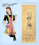 Mail Order 2710: 1940s Misses Feedsack Apron Sz MED Vintage Sewing Pattern