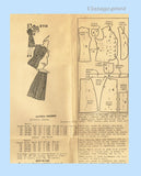 1940s Vintage Mail Order Sewing Pattern 2710 WWII Misses from a Man's Suit 32 B