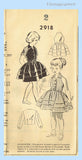 Mail Order 2918: 1950s Toddler Sun Dress Darling Shoulder Vintage Sewing Pattern