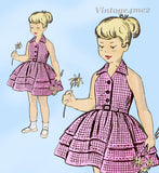 Mail Order 2918: 1950s Toddler Sun Dress Darling Shoulder Vintage Sewing Pattern