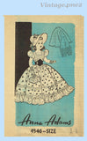 Anne Adams 4546: 1950s Scarlett O'Hara 14 Inch Doll Clothes Vintage Sewing Pattern