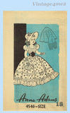 Anne Adams 4546: 1950s Scarlett O'Hara 18 Inch Doll Clothes Vintage Sewing Pattern