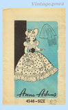 Anne Adams 4546: 1950s Scarlett O'Hara 22 Inch Doll Clothes Vintage Sewing Pattern