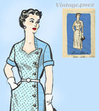 Anne Adams 4554: 1950s Uncut Sweetheart Dress Sz 34 B Vintage Sewing Pattern