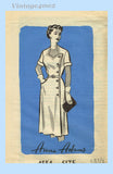 Anne Adams 4554: 1950s Uncut Sweetheart Dress Sz 34 B Vintage Sewing Pattern