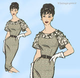 1960s Vintage Anne Adams Sewing Pattern 4995 Uncut Misses Street Dress Sz 36 B