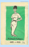 1960s Vintage Anne Adams Sewing Pattern 4995 Uncut Misses Street Dress Sz 36 B