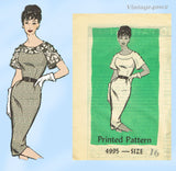 1960s Vintage Anne Adams Sewing Pattern 4995 Uncut Misses Street Dress Sz 36 B