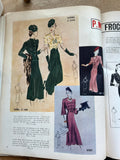 1930s Vintage Vogue Pattern Book October & November 1937 64 Pages Sewing Pattern Catalog