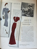 1930s Vintage Vogue Pattern Book October & November 1937 64 Pages Sewing Pattern Catalog