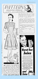 Mail Order 8075: 1940s Farm Kitchen Apron  Vintage Sewing Pattern Sewing Circle 36B