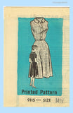 1960s Vintage Marian Martin Pattern 9115 Uncut Misses Shirtwaist Dress Sz 35 B