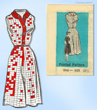 1960s Vintage Marian Martin Pattern 9115 Uncut Misses Shirtwaist Dress Sz 35 B