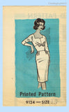 Marian Martin 9124: 1960s Uncut Misses Dress Sz 35 B Vintage Sewing Pattern