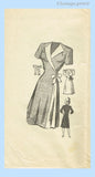 Marian Martin 9346: 1940s Uncut WWII Wrap Dress Sz 36 B Vintage Sewing Pattern