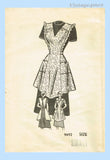 Marian Martin 9492: 1940s Uncut Misses Full Bib Apron Sz SM Vintage Sewing Pattern