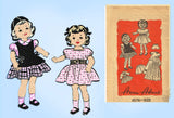 Anne Adams 4576: 1950s Cute 20 Inch Doll Clothes Set Vintage Sewing Pattern