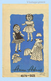 Anne Adams 4576: 1950s Cute 22 Inch Doll Clothes Set Vintage Sewing Pattern