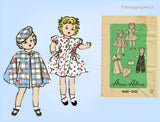 Anne Adams 4600: 1940s Cute 14 Inch Doll Clothes Set Vintage Sewing Pattern