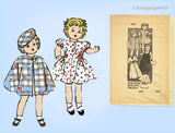 Anne Adams 4600: 1940s Cute 16 Inch Doll Clothes Set Vintage Sewing Pattern