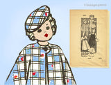 Anne Adams 4600: 1940s Cute 16 Inch Doll Clothes Set Vintage Sewing Pattern