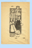 Anne Adams 4600: 1940s Cute 16 Inch Doll Clothes Set Vintage Sewing Pattern