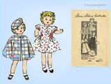 Anne Adams 4600: 1940s Cute 20 Inch Doll Clothes Set Vintage Sewing Pattern