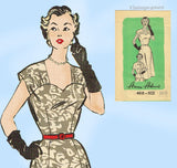 1950s Vintage Anne Adams Pattern 4619 Uncut Misses Cocktail Dress Sz 34 Bust