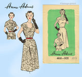 1950s Vintage Anne Adams Pattern 4619 Uncut Misses Cocktail Dress Sz 34 Bust