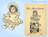 Anne Adams 4783: 1950s Cute 22 Inch Baby Doll Clothes Set Vintage Sewing Pattern